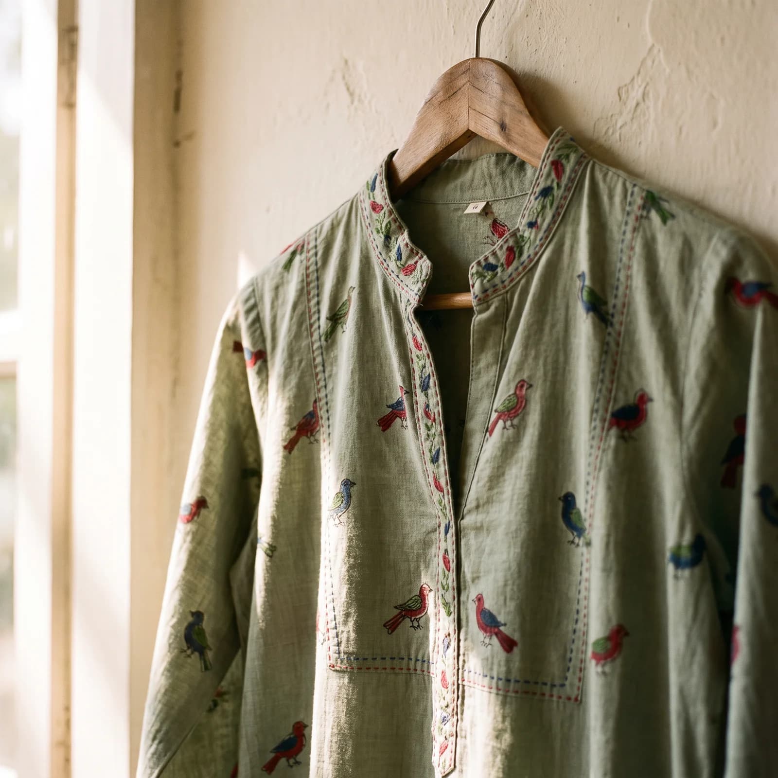 Block Print Kurti (Stitched) — Chidiya Sage